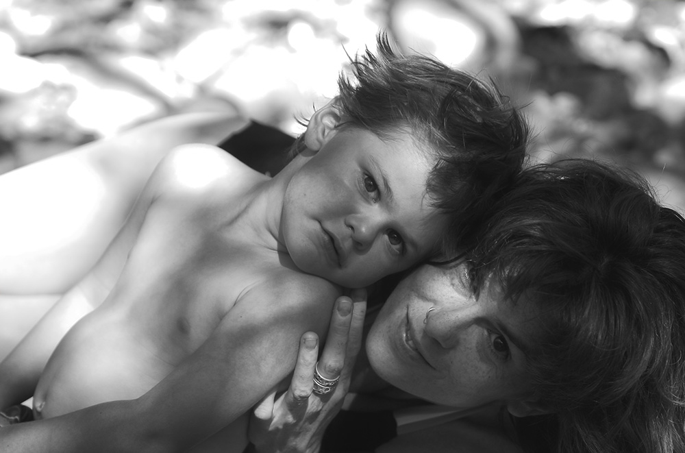 Different perspective portrait of Mother and Son